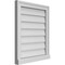 Ekena Millwork Vertical Surface Mount PVC Gable Vent w/ 2"W x 2"H , Brickmould Sill Frame, 20"W x 24"H GVPVE20X2403SN - alternate 4